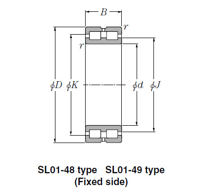 Bearing SL01-4944 SL Type Cylindrical Roller Bearings