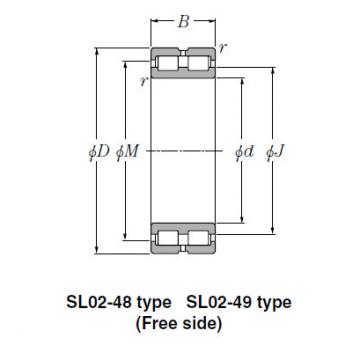 Bearing SL01-4830 SL Type Cylindrical Roller Bearings