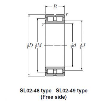 Bearing SL02-4934 SL Type Cylindrical Roller Bearings