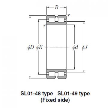 Bearing SL01-4836 SL Type Cylindrical Roller Bearings
